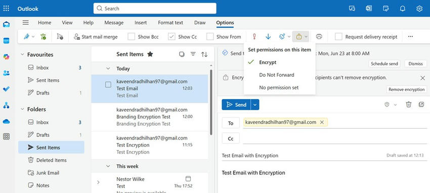 Email with Encryption